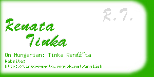renata tinka business card